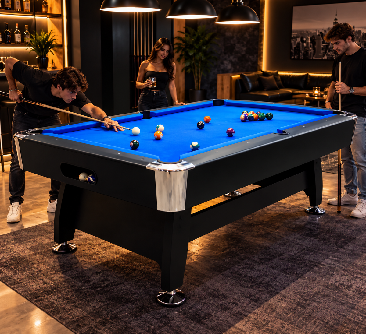 American Eight-Ball Billiard Table