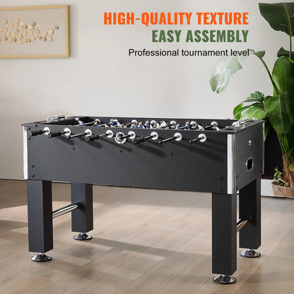 SucceBuy Foosball Table Game 55in Soccer Tabletop Standard Size Tabletops for Home Family Game Room Soccer w/Foosball Table Set